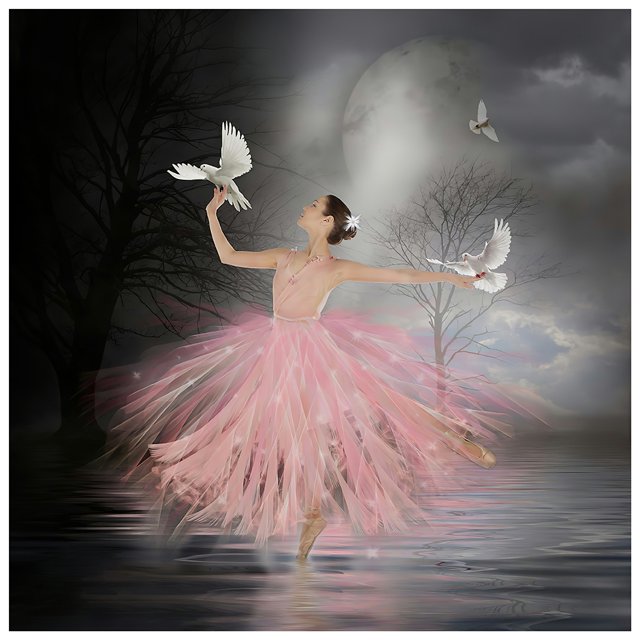 Kit Mosaico Taladro para Niña Ballet 5D Artesanal Con Resina