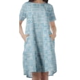 thumbnail image 3 of Moomaya Robe Tunique en Coton Flex pour Femmes Manches Courtes Vêtements d'Été, 3 of 4