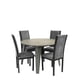 thumbnail image 1 of Comedor 4 Sillas Kessa Muebles Alondra Gris 120 x 78 x 120 cm, 1 of 7