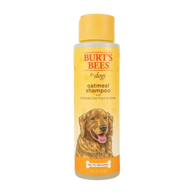 Burt's Bees Shampoo de Avena y Miel para Perro, Calma y Suaviza, Ideal para Pieles Sensibles 476ml Burt´s Bees FFP7258