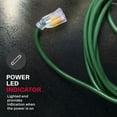 200ft Power Outdoor Extension Cord & Indoor - Waterproof Electric Drop ... image.