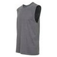thumbnail image 2 of Fruit of the Loom Men's Sleeveless Tee Small, Black Heather, 2 of 2