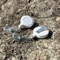 thumbnail image 2 of QREEL Retractable Badge Holders, Badge Reels with Belt Clip for ID Cards & Work Badges (10-Pack, White), 2 of 7