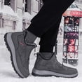 thumbnail image 2 of NOKIO Plush Warm Cotton Shoes Wear And Anti Slip Snow Boots Five Finger Cotton Shoes Outdoor Sports Shoes Men's And Women's Hiking Shoes Men'S Warm Leather Snow Boots, 2 of 4