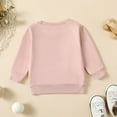 thumbnail image 6 of Durtebeua Hoodie For Boys Kids Sweatshirt Toddler Baby Boys Girls Basic Crewneck Pullover Sweatshirt Children's Solid Sweater Tops Pink,6-9 Months, 6 of 7
