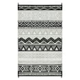 thumbnail image 3 of Moynesa Outdoor Rug Waterproof, 5'x8' Lightweight Plastic Straw Rug for Camping RV, Reversible Outside Carpet for Patio Deck Porch Balcony Picnic Tent, Black/Gray, 3 of 10