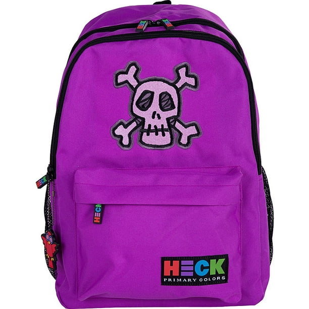 Ed Heck 17-Inch Backpack (Skull Purple)