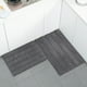 thumbnail image 5 of Alfombrilla de puerta Matsuzay alfombrilla de baño gris oscuro 43*61 CM, 5 of 6