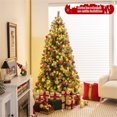 thumbnail image 4 of Árbol de Navidad Artificial Costway 195cm con Luces LED Blancas Cálidas Verde y Blanco, 4 of 10