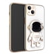 thumbnail image 1 of 3D Astronauta Soporte Caso Para iPhone 13 12 11 ProMax X XR XS MAX 13pro 12pro 11pro 7 8 Plus Cubierta Trasera De Lujo Chapado Kickstand De Cámara Protector De Teléfono Carcasa, 1 of 4