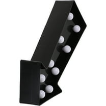 WHAMVOX Black Plastic LED Arrow Sign Light with 7 Warm LEDs for Wall or Table Decor Battery Operated 2 AA Not Included