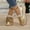 #239-Gold, variant on Women's Chunky Sole Platform Loafers - Oversized Fluffy Plush Lined Winter Fashion Snow Boots Comfortable Slip-On Casual Shoes with Warm Lining
