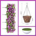 thumbnail image 2 of Cestas colgantes INXUGAO con flores artificiales Darkorchid, 2 of 8