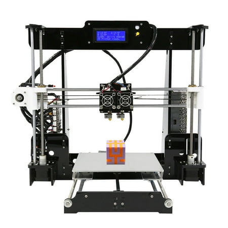Upgraded Anet A8 Desktop 3D Printer- BLACK US PLUG Model-M