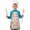 Fireman and Exit, variant on Fireman and Exit Beige Pattern Teens Aprons, Adjustable Neck Strap, Toddler & Teens Aprons for Cooking & Baking, 19x23.6 Inches