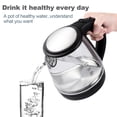 thumbnail image 2 of SOKANY 1000W High Borosilicate Glass Electric Kettle Home Water Kettle Auto Shut-off Water Boiler, 2 of 9