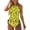 Cute Avocado Loves Sports, variant on Womens Two Piece Swimsuits Marble Printed Tummy Control Bathing Suits Ladies Ruched Swimwear with Soft Bikini Panties