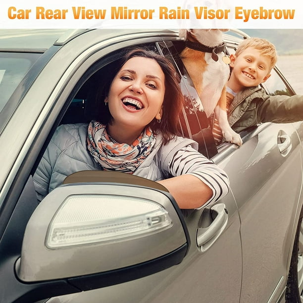 4 pièces miroir pare-pluie sourcil voiture rétroviseur pluie sourcil vue  arrière garde sourcil côté miroir pare-pluie vue miroir visière garde pour  la plupart des voitures camion SUV 