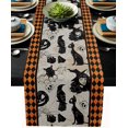 thumbnail image 1 of Camino de mesa de Halloween, estampado de castillo de calabaza, decoración de mesa de comedor para el hogar, mantel, 1 of 5