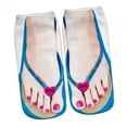 thumbnail image 6 of fenteer 2xManicure Print Flip Flop Socks Casual Fashion Funny Stocking for Christmas Yoga D, 6 of 8