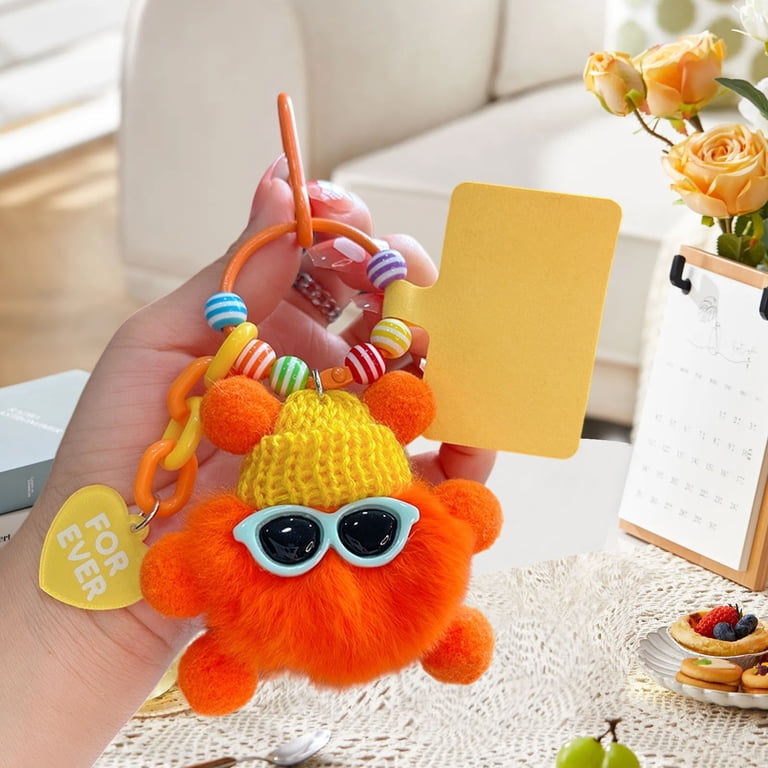 Cute Plush Keychains for Women, Funny Plush Keychains for 