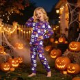 thumbnail image 2 of KPOPLK Halloween Pajamas Kid Girls Clothes Long Sleeve 2Pcs Tee/Pants Pjs Set Toddler Holiday Sleepwear Outfits,Size 8-9 Years, 2 of 9