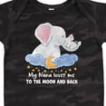 thumbnail image 4 of Inktastic My Nana Loves Me to the Moon and Back Elephant Family Boys or Girls Baby Bodysuit, 4 of 5