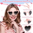 thumbnail image 3 of CEYAZYE 6/12/24/48 Pack Heart Sunglasses Fashion Heart Shaped Glasses Bachelor Party Sunglasses Women's Wedding Party, 3 of 7