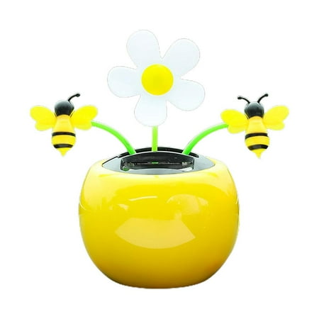 KRONDO Solar Powered Dancing Flowers Toy Solar Dashboard Decorations Sunflower Dancing Toy olar Dancing Flowers Shaking Head Car Ornaments Car Dashboard Decoration Accessories
