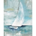 thumbnail image 2 of Nan 20x24 White Modern Wood Framed Museum Art Print Titled - Come Sailing I, 2 of 4