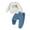 ZZ05-White, variant on Ulanda Toddler Baby Boy Outfits Long Sleeve Contrast Color Sweatshirt Solid Pants Autumn Winter Clothes Set (Blue, 18-24 Months)