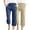 Navy Capri Pants for Women, variant on Yxbdin Pack of 2 Womens Cotton Linen Wide Leg Capri Pants with Pockets Plus Size Drawstring Elastic High Waisted Pant High Summer Spring Capris Wine S