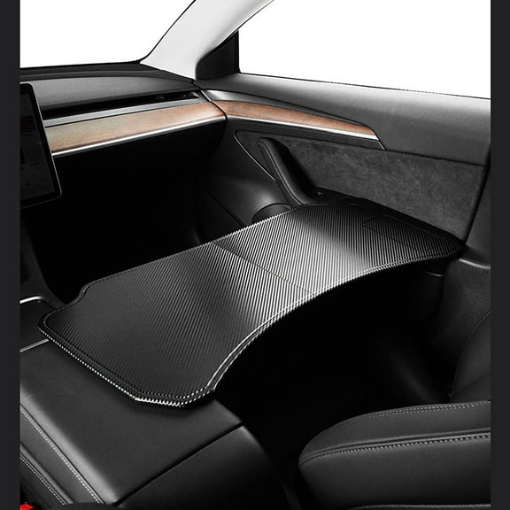 Hevirgo Car Table Foldable Non-slip Easy to Clean Strong Load-bearing Stable Performance Working Table Matte Surface Steering Wheel Seat Laptop Desk for M3/Y