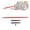 Red, variant on 49 inch Hay Bale Spear 3000 lbs Capacity Compatible with Kubota Bobcat Buckets Tractors Loaders Square Bale Hay Spike Forks Black