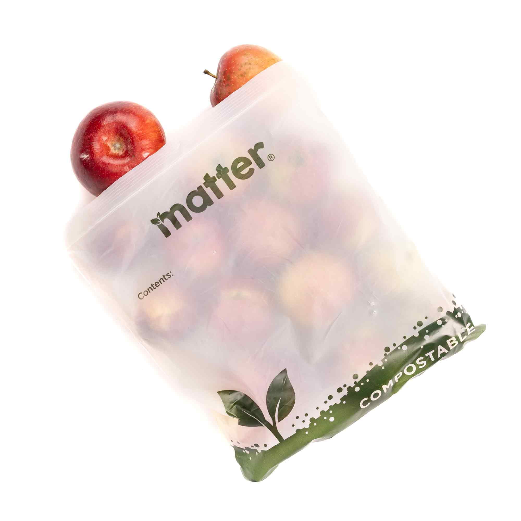 (3 pack) Matter Compostable Gallon Food Storage Bags, 20 Count