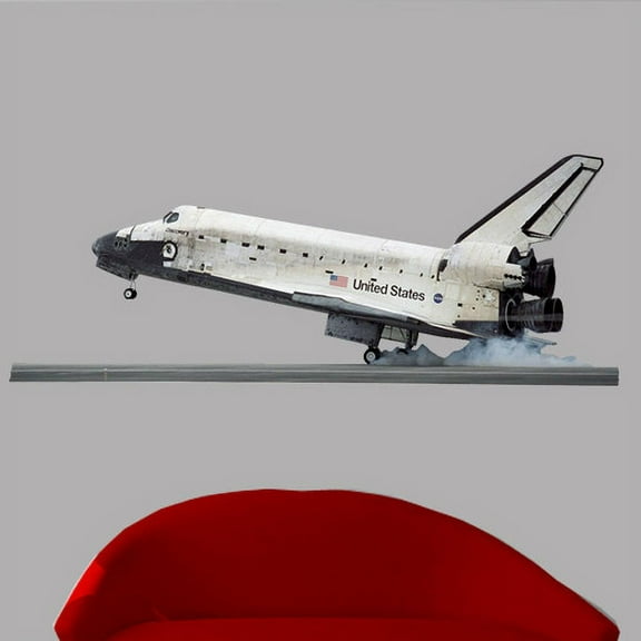 Wallhogs Shuttle Discovery Landing Cutout Wall Decal