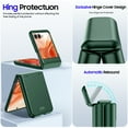 thumbnail image 3 of Vizvera for Motorola Razr 2024/2025/2026 Phone Case,With Hinge Protection,Screen Protector,Slim Full-Body Rugged Anti-Scratch Shockproof Case-Green, 3 of 9