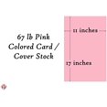 thumbnail image 5 of 1 Case of 1000 Sheets, 11" x 17" Card Stock Paper, 67Lb Vellum Bristol Pastel Color Cardstock | Perfect for School and Craft Projects | Pink, 5 of 5