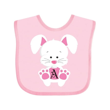 

Inktastic Easter Bunny Letter a Monogram Gift Baby Boy or Baby Girl Bib