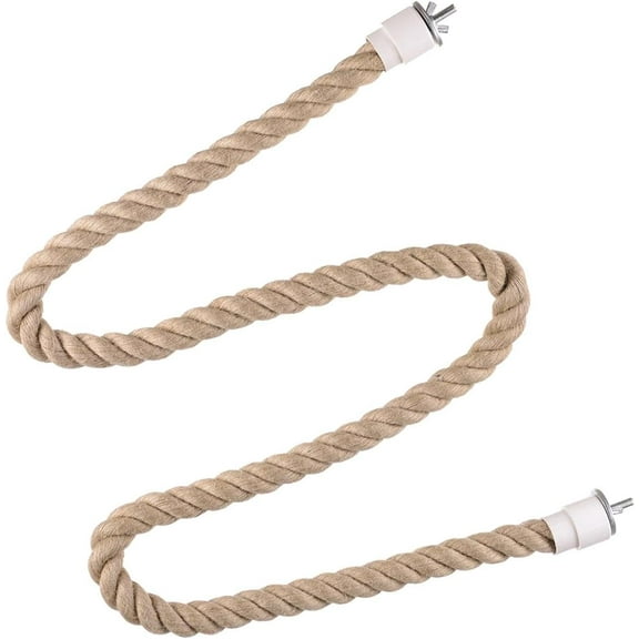 Parrot Climbing Rope Bird Perch Stand Hanging Birds Supplies Bird Rope Perches for Cockatiels Budgie Parakeet Primary Color, M