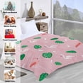 thumbnail image 5 of Flamingo Gifts for Women Fuzzy Blanket, Plush Blanket, Fluffy Blanket, Bed Throw Blanket Gifts for Girls Cozy Gifts for Men, Kids Blanket, Bedroom Decor 30x40 Inch, 5 of 9