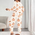 thumbnail image 7 of XUNKUSGA Plus Size Halloween Women's Pajama Sets Casual Long Sleeve Top and Bottoms Pjs 2 Piece Sets for Women Soft Cozy Fall Winter Pajamas for Women Set #13 XL, 7 of 7