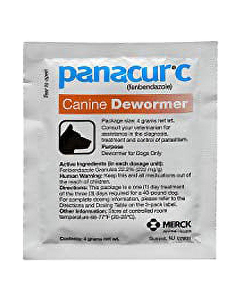 Panacur C Canine Dewormer, 4 Gram 3 Packets - Walmart.com