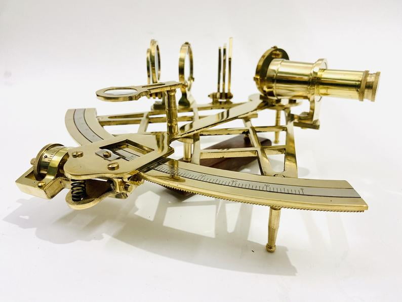 Marine Brass Sextant/Antique Sextant//Astrolabe Sextant/Hobby Tools 
