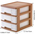 thumbnail image 3 of HELIAHOO Desktop Storage Drawer with 3 Drawers,Small Plastic Drawers Organizer,Desk Organizers,Office Desk Plastic Storage Rack with Drawers,for Desk, Storing Craft, Accessory, Stationery CJ915-58152, 3 of 7