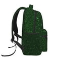 thumbnail image 3 of Rateoe Emerald Green Sparkling Pattern Casual Backpack for School, Work, Travel – Adjustable Straps, Multiple Compartments – Ergonomic Design, Fits Laptops and Tablets, 3 of 5