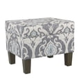thumbnail image 1 of Otomana de almacenamiento HomePop K7646-A750 de tela azul Suri, 1 of 9