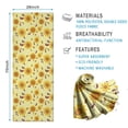 thumbnail image 2 of Yellow Sunflower Pattern Hot Yoga Mat Towel Non Slip for Hot Yoga - Quick-Drying Yoga Mat Cover with 4 Corner Pockets with Travel Bag - Hot Yoga Towel Non Slip 74"x26", 2 of 6