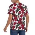 thumbnail image 2 of KLL Rose Flowers for Men's Baseball Shirts,Short Sleeve Casual Shirts Button Down Shirt for Men Beach Summer Wedding Shirt-4X-Large, 2 of 7