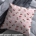 thumbnail image 2 of Manfei Cartoon Cherry Fruit Fabric by the Yard (1 Yard) for Girls, Pink Bow-Tie Decorative Fabric by the Yard, Fruit Theme DIY Fabric, 2 of 6